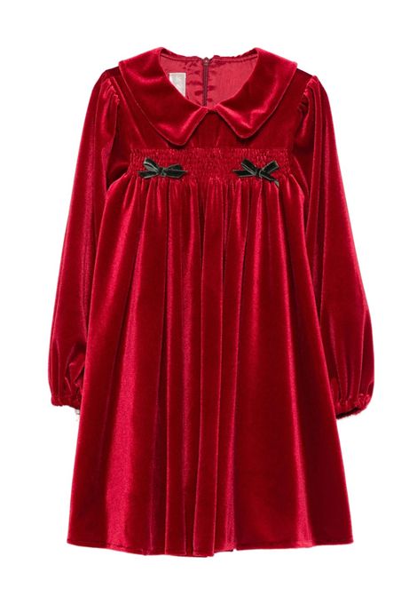 Abito in velluto rosso LA STUPENDERIA | 1TJAB40V45